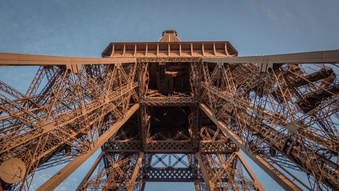 View of the 1st floor of the Eiffel tower